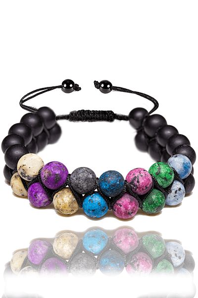 Tesbih Atölyesi Certified Libra Natural Stone Bracelet - Macrame