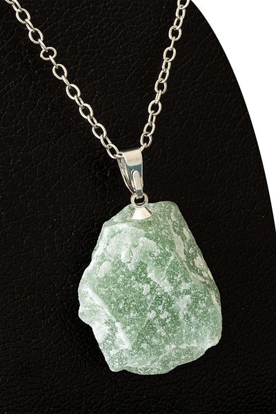 Tesbih Atölyesi Certified A Raw Unprocessed Aventurine Stone Necklace