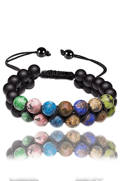 Tesbih Atölyesi Certified Scorpio Natural Stone Bracelet - Macrame