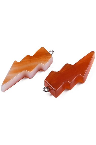 Tesbih Atölyesi Certified Lightning Model Yemen Agate Stone Necklace - Aaa+ Quality