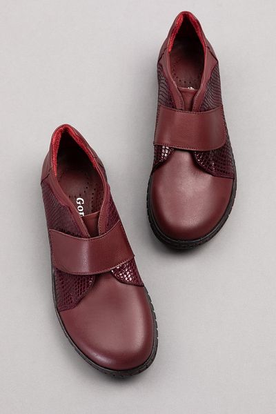 Gondol Pantofi confortabili cu velcro cu talpă anatomică din piele naturală Ell.7139