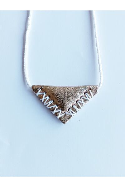 ViP GiFT Kayı Cevşen Dualı Üçgen Kolye Muska Hakiki Deri Kapalı