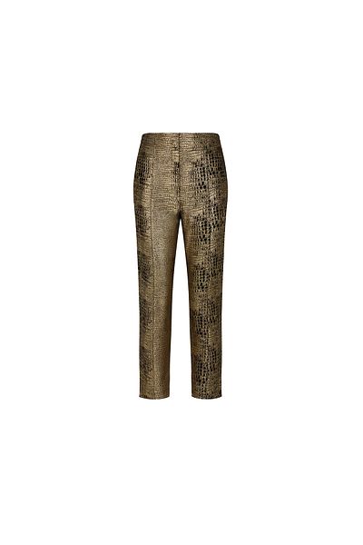 Just Like You Snake Patterned Gold Trousers