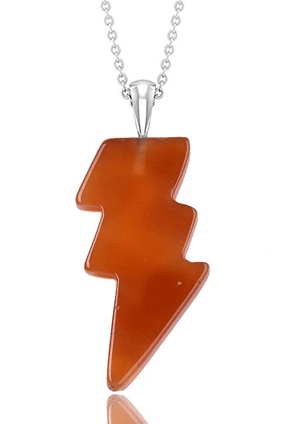 Tesbih Atölyesi Certified Lightning Model Yemen Agate Stone Necklace - Aaa+ Quality