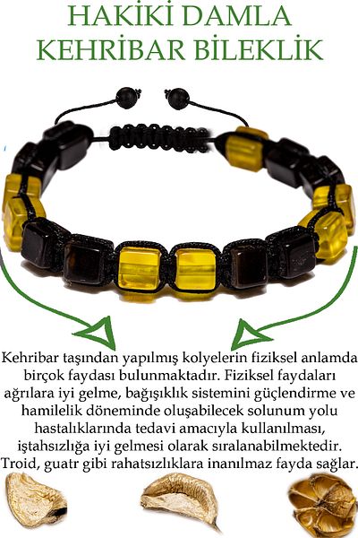 Tesbih Atölyesi Manufacturer Certified Cube Cut Burgundy Yellow Natural Drop Amber Bracelet
