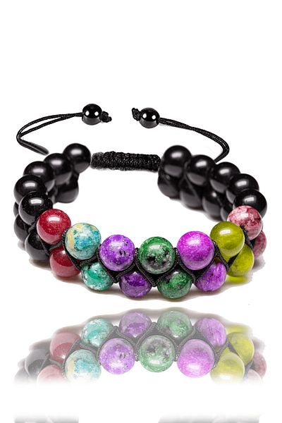 Tesbih Atölyesi Certified Aquarius Natural Stone Bracelet - Macrame