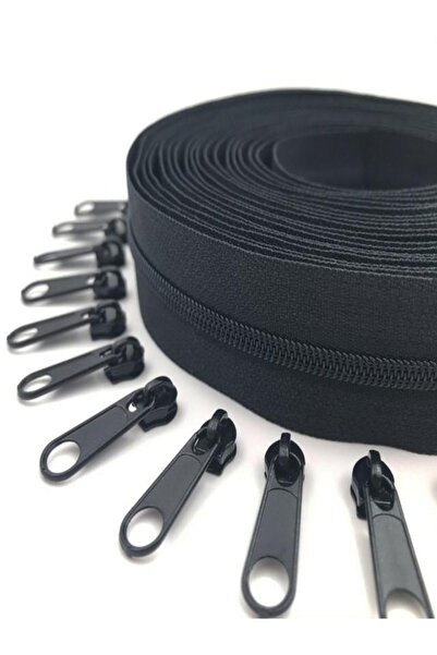 Yüvisa 100 Metre Tip 5 Siyah Fermuar 100 Başlık