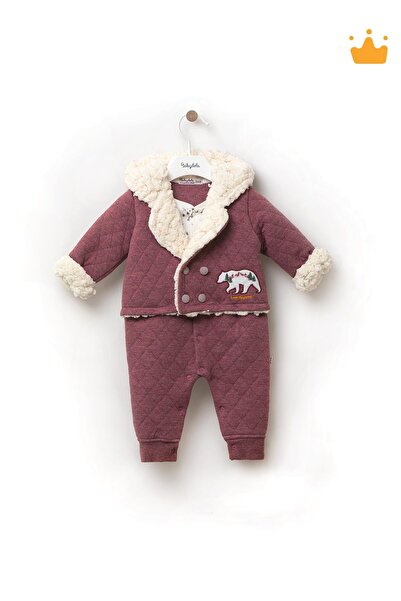 Babyhola Ceket Takım Görünümlü Velsoft Tulum Kız Erkek Bebek Çocuk Kapüşonlu ...