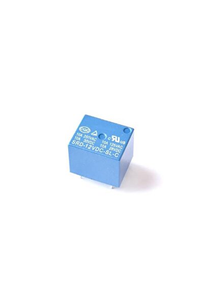 Hobi Mekatronik Röle 12vdc 250v 10a 5 Pin Srd Sl C Relay Mavi