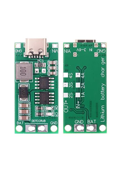 Genel Markalar 2S 2A BMS 16.8V Type C Lityum Pil Sarj Modülü 18650 Li-Ion Batarya Step-Up Boost