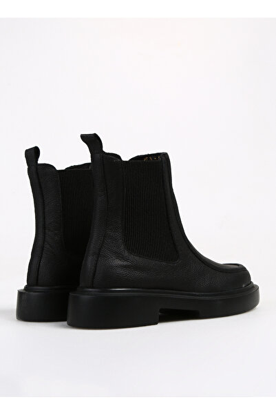 Manijero Siyah Kadın Deri Bot Alegra