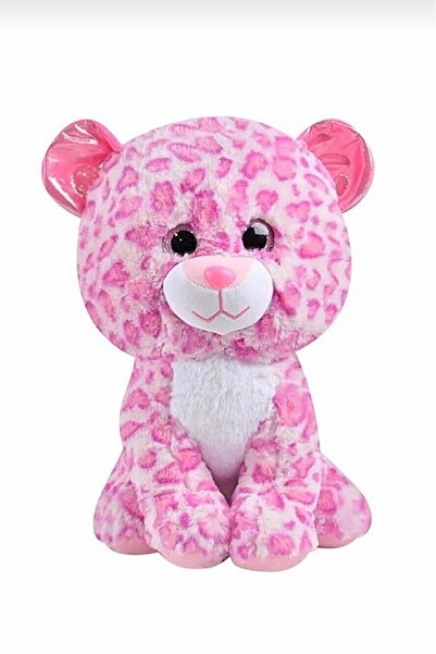 Şeker Adası Sevimli Pembe Peluş Leopar Panter Kedi 17 Cm