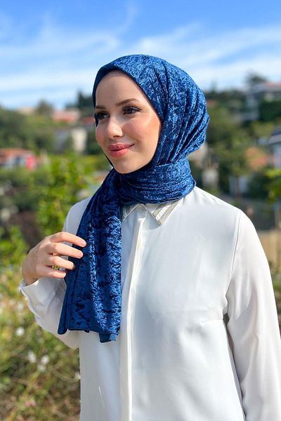 Armine Şal tricotat Trend 1 - 06 - Albastru