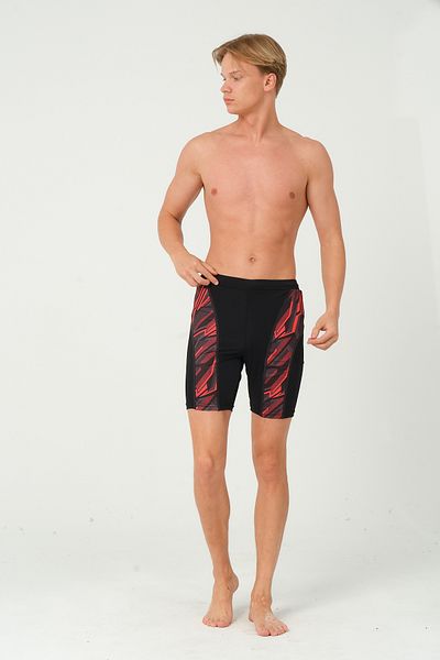 vawensea Men's Long Swim Trunks Black