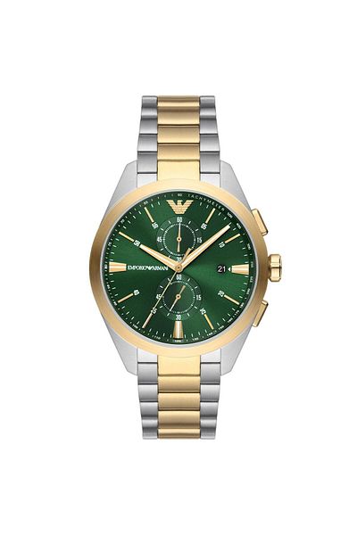 Gold emporio hot sale armani watch mens
