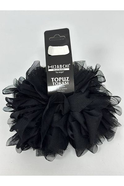 hijabchi Buckle Buckle Buckle Turban Buckle - Μαύρο
