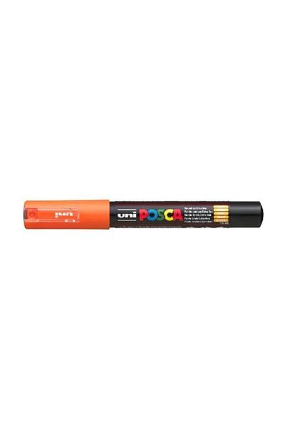 Uni 0.7 Water Based Poster Marker Orange Pc-1m Orange