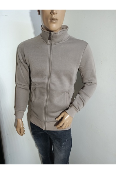 DYNAMO Світшот з високим коміром, трьома нитками, шардоном і блискавкою