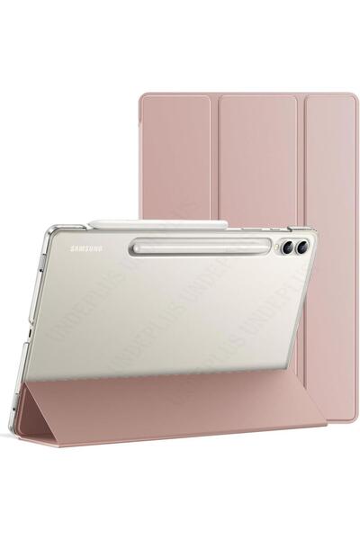 UnDePlus Samsung Galaxy Tab S9 Plus X810 X816 X818 Kılıf PU Deri Smart Standl...