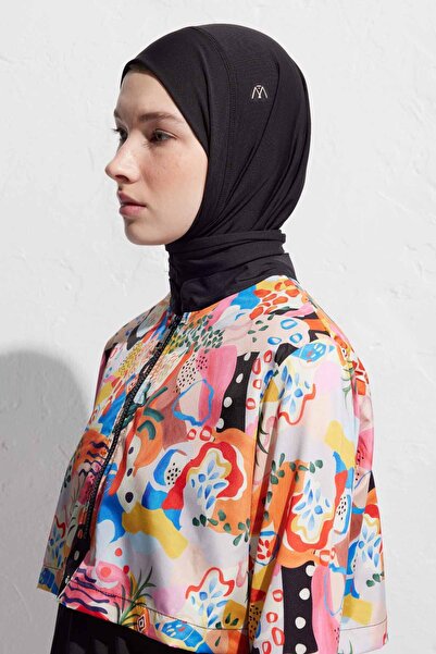 Manuka Krawatten-Badeanzug-Mütze Schwarz