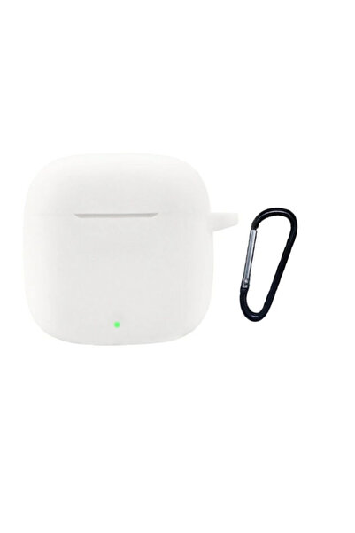Gpack Huawei FreeBuds SE 2 Kılıf Model Uyumlu Mat Silikon Soft Kancalı SF7 Beyaz