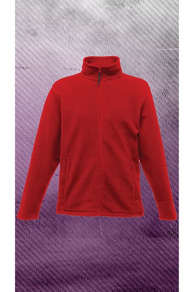 VİZYON İKRA Men's Stand Collar Cold Resistant Zippered Regular Fit Standard Cut Fleece Cardigan