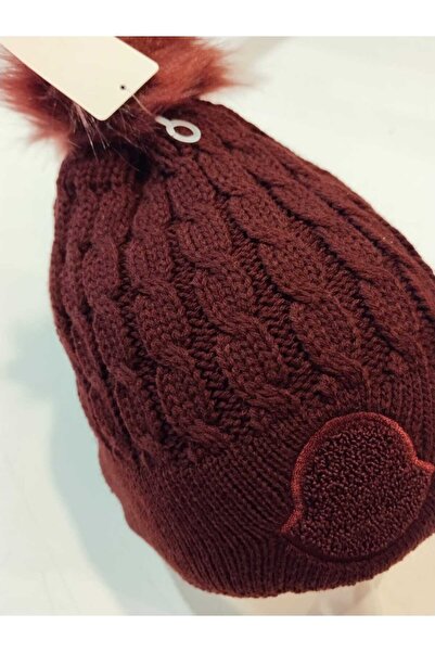 BTL STORE New Season Women's Beret Logo Detailed winter beanie hat