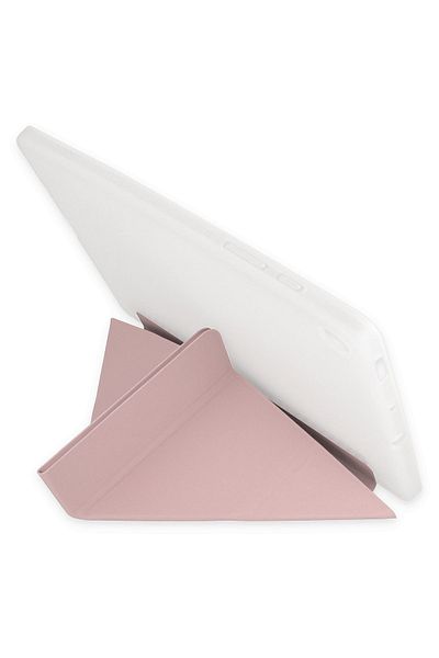 AQUA AKSESUAR Samsung Galaxy X200 Tab A8 10.5 Compatible Case with Pen Compartment Smart Case with Sleep Mode - Rose Gold