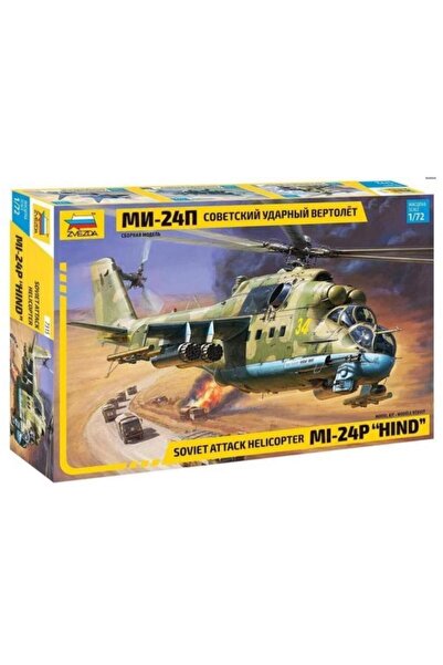 Zvezda 1/72 MIL-24P Plastik Helikopter Maket Kiti, Demonte Hobi Seti
