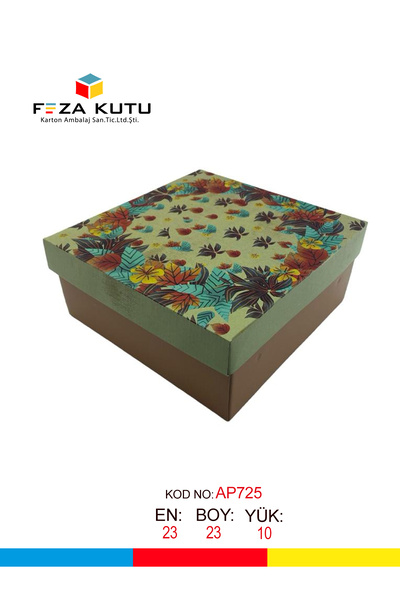 Genel Markalar 23x23x10 Hediyelik Kutu Kraft Kutu Karton Kutu YIlbaşı Kutusu ...