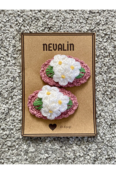 Nevdusha Design Flower Detailed Hand Knitted Snap Buckle