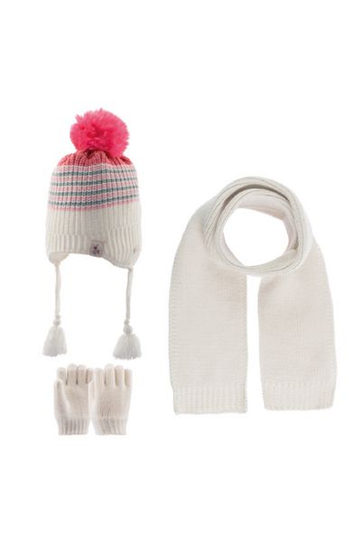 Baby Lock 1-4 Years Old Child Scarf Beanie Glove Set Casual Unisex