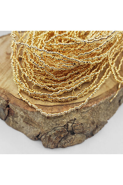 ByKolyeucum طلاء مطلي بالورنيش 5 جرام 2 مم بت أصفر معدني - KLCTK0244