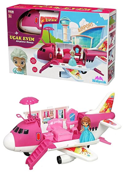 HEROES Pembe Özel Jetim Uçak Ev Bebek Seti