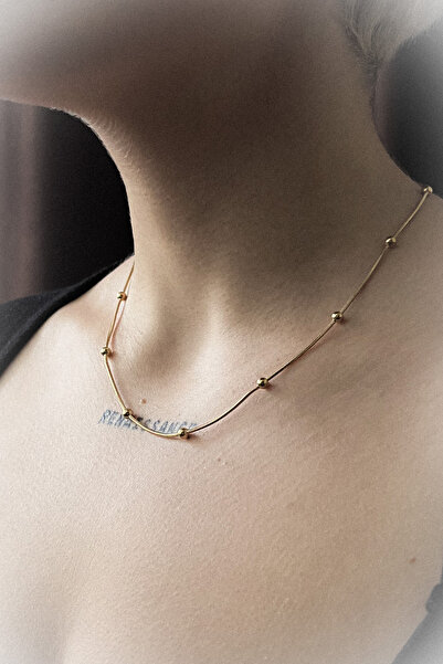 roshel %100 Çelik Dorika Toplu Çelik Kolye Kadın Erkek Unisex