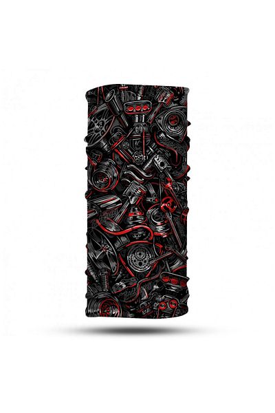 Vwear Motor Patterned Neck Collar Bandana Hair Band