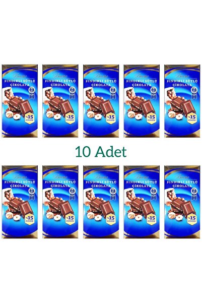 Buono FINDIKLI SÜTLÜ TABLET ÇİKOLATA 80 GR 10 LU PAKET