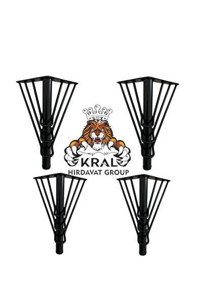 KRAL HIRDAVAT Picioare de mobilier multifuncțional din metal cu sârmă neagră ...