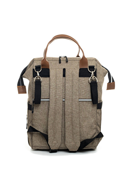 Sahra Leke Tutmaz Su Geçirmez Termal Bölmeli Anne Bebek Bakım Sırt Çantası