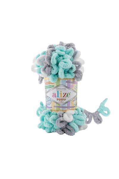 Alize Pack of 5 Puffy Color Hand Knitting Yarn - 6408