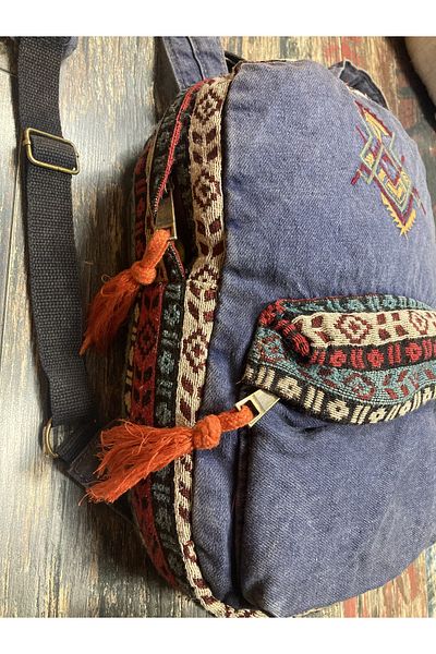 Street Bag Nubi Etnic Model Autentic Brodat Rucsac Antic Rucsac Boem Utilizare zilnică Călătorii