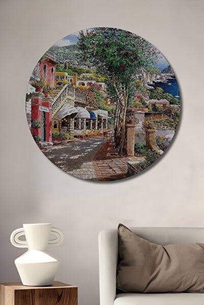 Teona Ahşap Ahşap Tablo Manzara Iç Ve Dış Mekan Çok Amaçlı Kapı Önü Paspası Y...