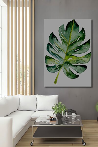 Teona Ahşap Dekoratif Dikey Yaprak Modern Sanat Duvar Tablo Ahşap Dikdörtgen ...