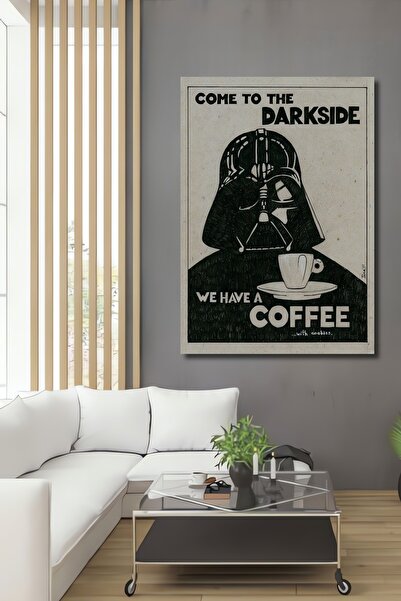 Teona Ahşap Dekoratif Dikey Kahve Starwars Duvar Tablo Ahşap Dikdörtgen Tablo