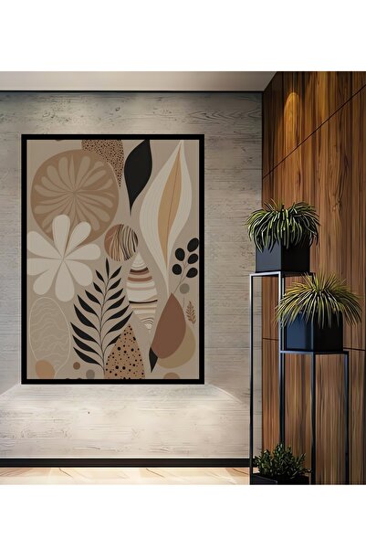Teona Ahşap Dekoratif Ahşap Tablo Bohem Stili Dekoratif Çerçeve Görünümlü Dik...