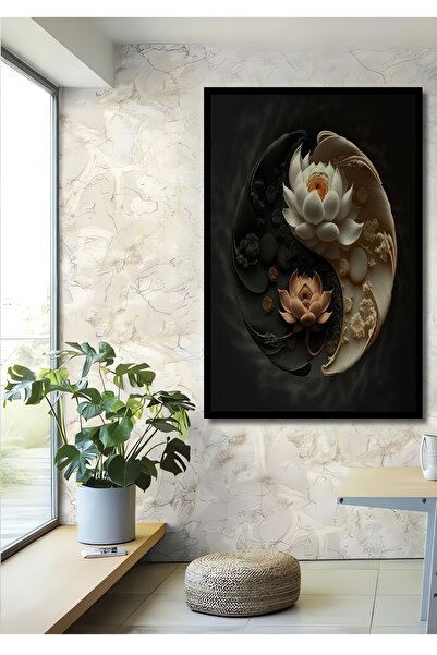 Teona Ahşap 3 Boyutlu Tropikal Doğa Manzara Temalı Ahşap Tablo Çerçeve Görünü...