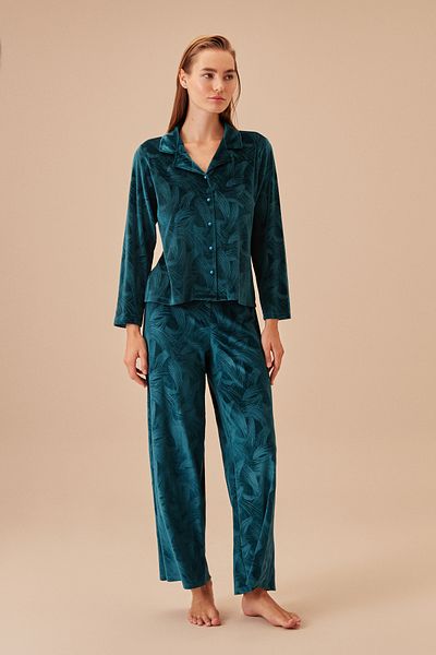 SUWEN Set pijama masculin Vals