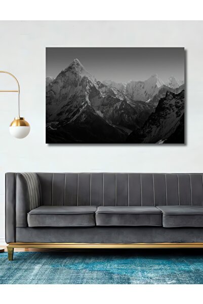 Teona Ahşap Dekoratif Ahşap Tablo Everest Base Camp, Dağ Manzarası 3 Boyutlu ...