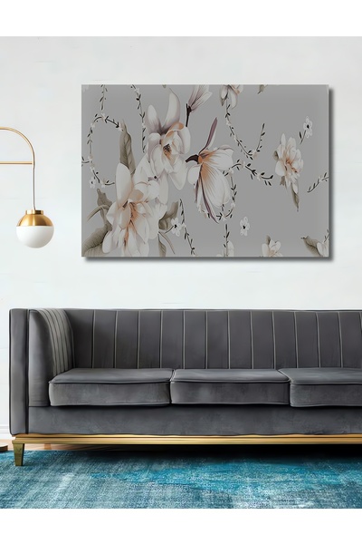Teona Ahşap Dekoratif Ahşap Beyaz Çiçek (Tablo Yatak odası için ideal) Şık Ya...