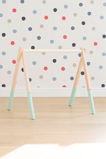 Vegüba Ahşap Bebek Egzersiz Aleti, Oyun Alanı, Ahşap Aktivite Aleti PATİNA